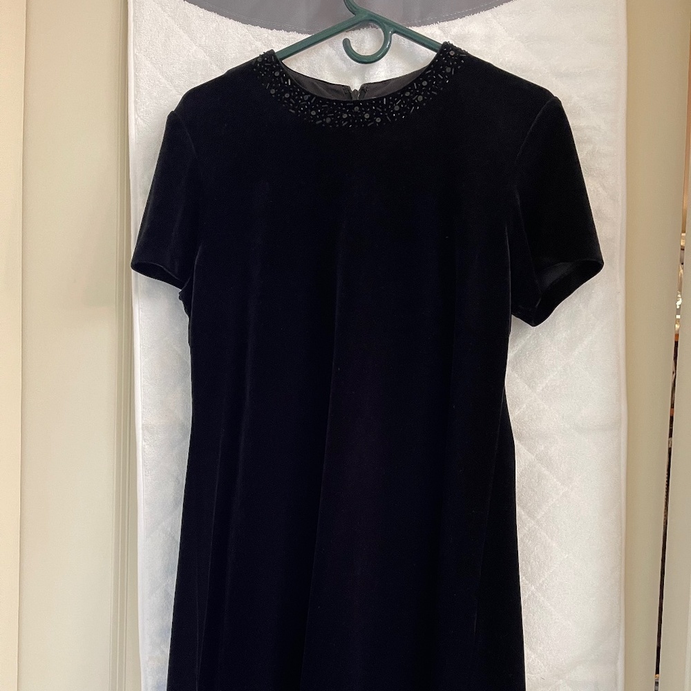 Black velvet Cocktail dress